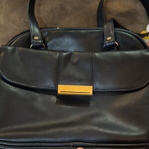 Jaclyn Smith Black Bag with Gold Detail